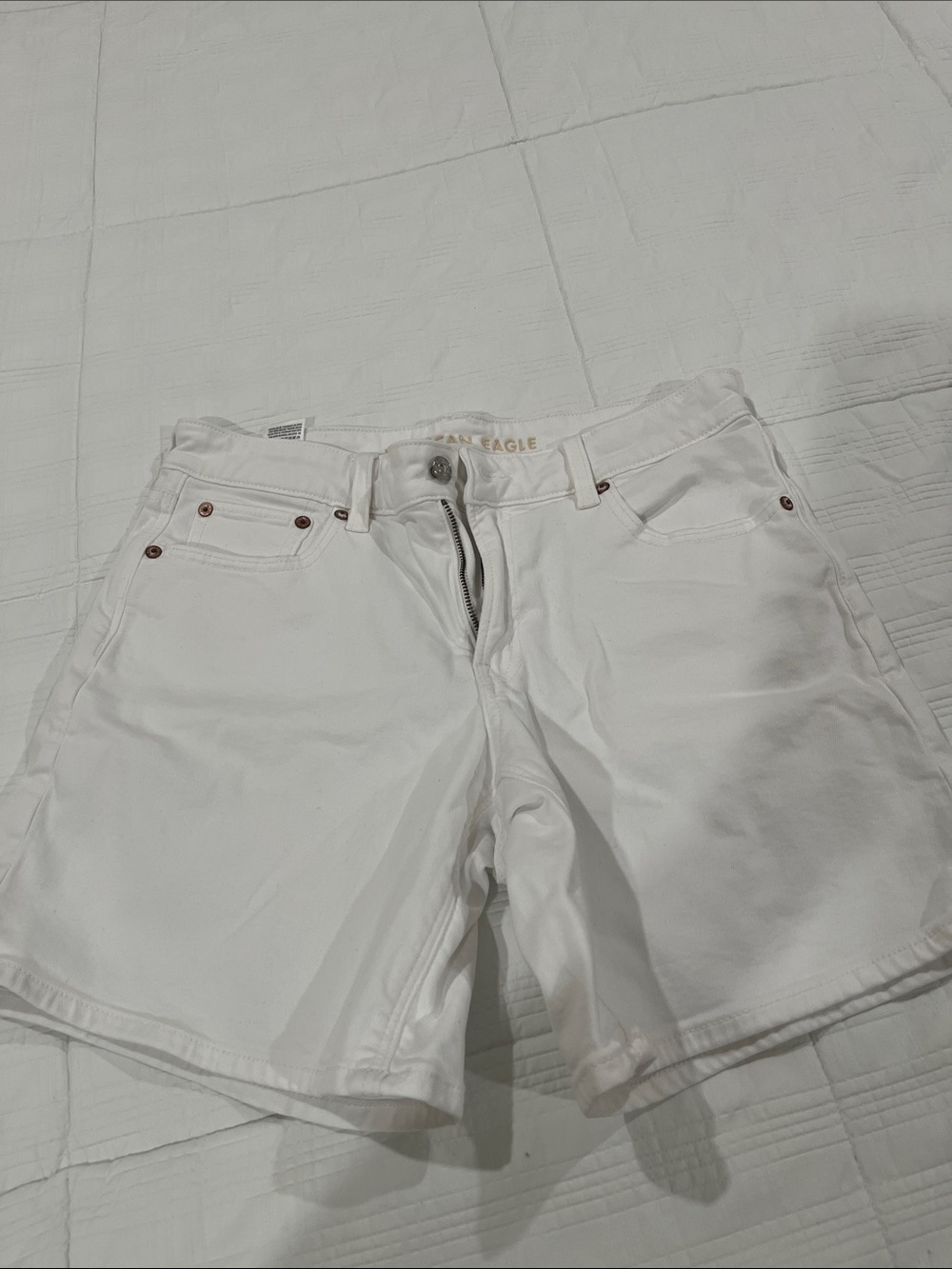 American Eagle Outfitters White Denim Jean Shorts